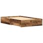 Preview: Bettrahmen mit Schubladen Altholz 120 x 200 cm Holzwerkstoff