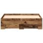 Preview: Bettrahmen mit Schubladen Altholz 120 x 200 cm Holzwerkstoff