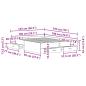 Preview: Bettrahmen mit Schubladen Alte Holzoberfläche Holzwerkstoff