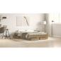 Preview: Bettgestell mit Schubladen Eiche Holzwerkstoff 140 x 190 cm