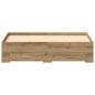 Preview: Bett mit Schubladen Artisan Eiche 135x190 cm Holzwerkstoff