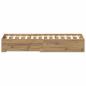 Preview: Bett mit Schubladen Artisan Eiche 135x190 cm Holzwerkstoff
