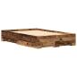 Preview: Bett mit Schubladen Altholz 120x190 cm Holzwerkstoff