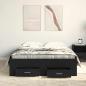 Preview: Bett mit Schubladen Schwarz Eiche 120x190 cm Holzwerkstoff