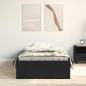 Preview: Bettgestell Schwarz Eiche 100x200 cm Holzwerkstoff
