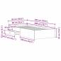 Preview: Bettgestell Artisan Eiche 90x200 cm Spanplatte