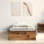 Preview: Bettgestell Alteiche 90x190 cm Engineered Wood