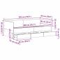 Preview: Tagesbett Schwarze Eiche Spanplatte 90 x 200 cm Langlebig