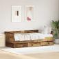 Preview: ARDEBO.de - Tagesliege Altholz Ingenieurholz 90 x 190 cm Stabil Tagesliege