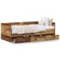 Preview: Tagesliege Altholz Ingenieurholz 90 x 190 cm Stabil Tagesliege