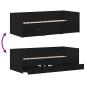 Preview: Daybed Schwarze Eiche Spanplatten 90 x 190 cm Langlebig Daybed