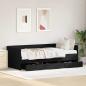 Preview: Daybed Schwarze Eiche Spanplatten 90 x 190 cm Langlebig Daybed