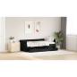 Preview: Daybed Schwarze Eiche Spanplatten 90 x 190 cm Langlebig Daybed