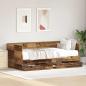 Preview: Tagesbett mit Schubladen Alte Holzoptik Holzwerkstoff 90 x 190 cm
