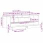 Preview: Tagesbett mit Schubladen Artisan Eiche Holzwerkstoff 90 x 190 cm