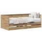 Preview: Tagesbett mit Schubladen Artisan Eiche Holzwerkstoff 90 x 190 cm