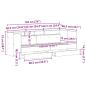 Preview: Tagbett mit Schubladen Artisan Eiche Holzwerkstoff 75 x 190 cm