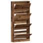 Preview: Schuhschrank Altes Holz Holzwerkstoff 80 x 21 x 163,5 cm