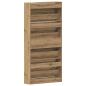 Preview: Schuhschrank Handwerkliche Eiche Holzwerkstoff 80 x 21 x 163.5 cm
