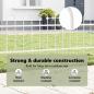 Preview: Gartenzaun BOXTEL 2 pcs 3,4 x 0,6 m Pulverbeschichteter Stahl