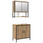 Preview: Badezimmermöbel-Set 2 stk. Braun 60 x 30 x 60 cm Holzwerkstoff