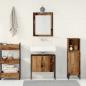 Preview: 2-teiliger Badschrank-Set aus Altholz und Holzwerkstoff