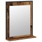 Preview: 2-teiliger Badschrank-Set aus Altholz und Holzwerkstoff