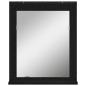 Preview: 2-teiliges Badezimmer-Schränkchen-Set aus schwarzem Eichenholzwerkstoff
