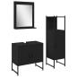 Preview: 3tlg. Badschrank-Set Schwarze Eiche Holzwerkstoff