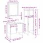 Preview: 3tlg. Badschrank-Set Schwarze Eiche Holzwerkstoff