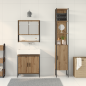 Preview: 3-teiliges Badezimmermöbel-Set Artisan Eiche engineered Wood