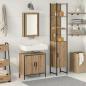 Preview: ARDEBO.de - 3-teilige Badezimmermöbelset Artisan Eiche engineered Wood