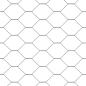 Preview: Zaunpfosten 11 Stück U-Kanal Grau 80 cm Stahl, Sechseckzaun Grau 0.8x50 m Stahl