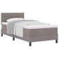 Preview: Boxspringbett mit Matratze Taupe 90x190 cm Stoff