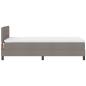 Preview: Boxspringbett mit Matratze Taupe 90x190 cm Stoff