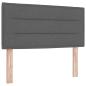 Preview: Boxspringbett mit Matratze Dunkelgrau 90x200 cm Stoff