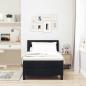 Preview: Boxspringbett mit Matratze Schwarz 90x200 cm Stoff