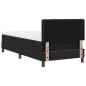 Preview: Boxspringbett mit Matratze Schwarz 90x200 cm Stoff
