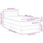 Preview: Boxspringbett mit Matratze Dunkelbraun 90x200 cm Stoff