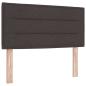 Preview: Boxspringbett mit Matratze Dunkelbraun 90x200 cm Stoff