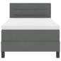 Preview: Boxspringbett mit Matratze Dunkelgrau 100x200 cm Stoff