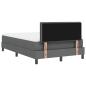 Preview: Boxspringbett mit Matratze Dunkelgrau 120x190 cm Stoff
