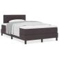 Preview: Boxspringbett mit Matratze Dunkelbraun 120x190 cm Stoff