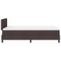 Preview: Boxspringbett mit Matratze Dunkelbraun 120x190 cm Stoff