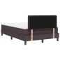 Preview: Boxspringbett mit Matratze Dunkelbraun 120x190 cm Stoff