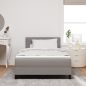 Preview: Boxspringbett mit Matratze Taupe 120x190 cm Stoff