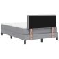 Preview: Boxspringbett mit Matratze Hellgrau 120x200 cm Stoff