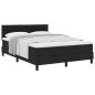 Preview: Boxspringbett mit Matratze Schwarz 140x190 cm Stoff