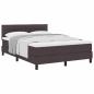 Preview: Boxspringbett mit Matratze Dunkelbraun 140x190 cm Stoff