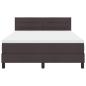 Preview: Boxspringbett mit Matratze Dunkelbraun 140x190 cm Stoff